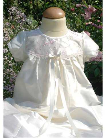Dopklänning i sekelskiftesstil i vit bomull